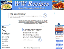 Tablet Screenshot of free-ww-recipes.com